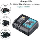 For Makita Dc18rc 18v Compact Li-ion Battery Charger Bl1815 Bl1830 Bl1840