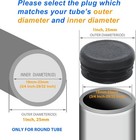 12pcs Round Plastic Plug  1 Inch  25mm  End Caps For Tubing Pipe Od 1    Id