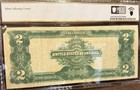    1899 Us Large Size Silver Certificate  2 Note Pcgs Vf20 Back Plate  b993