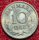 High Grade Au unc 1969 Denmark 10 Ore Coin-oct369