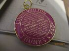 Lv Vuitton Zip Pull Charm 35x41mm   Fuchsia  Gold Tone  This Is For 1