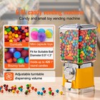 17 h Gumball Machine Vending Coin Bank Vintage Candy Dispenser Pc Yellow