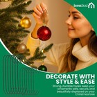 Iconikal 450 Pack Heavy Duty Green Christmas Tree Ornament Hooks - 1 4   2 5    