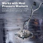 Surface Cleaner Pressure Washer 4000 Psi Electric   Gas Stainless Steel W  Wheel
