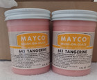Mayco Discontinued Rare Brush-on Glaze Transparent Cone 06 Tangerine 2qty- 4 Oz 