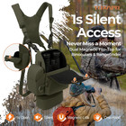 Binocular Harness Chest Pack With Rangefinder Pouch And Molle Storage Case