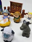 Fisher Price Little People Nativity Set Pieces Lot Mary Jesus Wise Men Figures  
