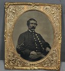 19thc Antique Union Civil War Corporal Officer Old Tintype Soldier Photo   Frame