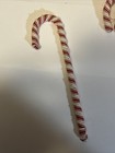 12 Primitive 6  Striped Homespun Fabric Candy Canes Christmas Ornaments A6