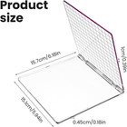 Acrylic Stamp Block 6 18x5 94 Inch Clear Stamping Platform Grid Lines Craft Tool