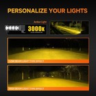 Aozoom W7 Off-road Auxiliary Led External Light Dual-beam 3000k Yellow Spotlight