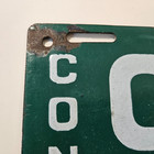 Nice Ct 1914 Porcelain License Plate Only Chips Around Bolt Holes