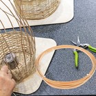 4 Rolls Rattan Cane Bamboo Strips Decorative Materials Home Handicraft