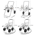 Water Hose Reel Cart 175 200 250 300ft Heavy Duty 2 4 Wheels Garden Water Yard