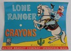 Circa 1950 s Lone Ranger Crayon Tin Box By Milton Bradley Complete   Unused 