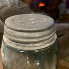 Antique Mason s Patent Nov 30th 1858 Green Canning Jar With Lid 
