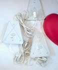 Set Of 3 Ikea Heart Wall Lamps Red Smila Hjarta Kidcore Retro Y2k Decor