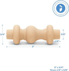Wooden Baluster Spindles 2   Pack Of 25 Wood Spindles For Crafts  Woodworking  A