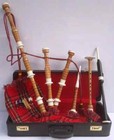 Hb New Scottish Highland Bagpipe With Full Ivory Amounts Various Tartan Color