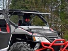 Superatv Scratch Resistant Flip Windshield For Arctic Cat Wildcat 1000   1000 4