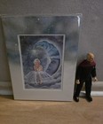 Fantasy Fairy Matted Art Print Poster - Moon Face   Fairy Figure Fantasy Art