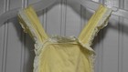 Vintage 50s Toddler Little Girl Pinafore Dress  Yellow White Maybe 2t See Pics