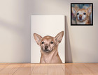 8x10 Pet Portrait Personalized From Photo Hand-painted Acrylic Canvas Dog Cat -
