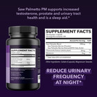 Saw Palmetto Pm Prostate Supplements For Men Urinary Tract Support  100 Ct