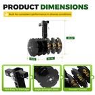 Heavy Duty 20    Atv Utv Disc Plow Harrow Durable Universal 2    Receiver Hitch