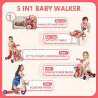 Upgraded 5 In 1 Baby Walker And Activity Center For Baby Girl  Learning To Walk 