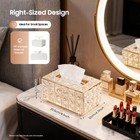 Facial Tissue Box Cover Paper Storage Holder Napkin Dispenser Organizer