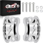 Chrome Lightning Logo Brake Clutch Perch Half Clamps Harley Touring Softail