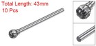 10pcs 1 4   6mm  Head 1 8   3mm  Shank D Shape Double Cut Carbide Rotary Burrs