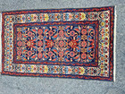 Antique American Sarouk Rug  2 5 x4 3  Cir 1900