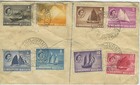 Singapore   Scott  28-39   Fdc  Singapore Malaya 1955