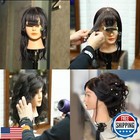 Armmu 100  Real Human Hair Mannequin Head With Stand  Hairdressers  Practice 