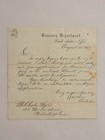 1877 Antique Charles Myers Letter Arrears Pay Phila Pa Treasury Department Tabor