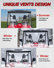 Vented Rhino Windshield - Scratch Resistant Polycarbonate Full Window Compatible