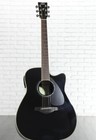 Yamaha Fgx830c Dreadnought Cutaway Acoustic electric Guitar Black  case   Picks 