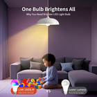Smart Light Bulbs Work With Alexa Google Assistant  1600lm Ultra Bright Smart Bu