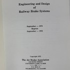 Rare Engineering   Design Of Railway Brake Systems 1984 Railroad Air Brake Train