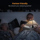 Rechargeable Flexible Led Book Light With 3modes Easy Clip Reading Lamp Portable