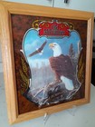 Rare Vtg Old Milwaukee Beer Wildlife Series Ii Mirror  1 The Eagle Framed 17x19