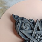 Butterfly Pentacle Plaque - Stone Finish - Dryad Design - Pagan Wiccan Wicca