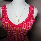 Euro Y2k Pink Lace Cami Top Super Cute