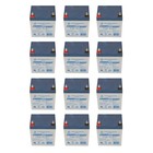 Power-sonic 12v 5ah Sla Battery Replacement For Apc Rbc117 Ups - 12 Pack
