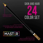 Master 24 Colored Pencil Skin  Hair Color Set  Soft Core Premium Artist Quality