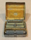 Wwi Era Gillette Brass Compact Travel Safety Razor Vintage