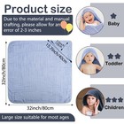 6 Pcs Baby Muslin Hooded Bath Towels And Washcloths  32 X 32 Inch Muslin Cott   