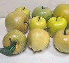 Vintage Faux Fruit Lot Apples Life-sized Artificial Fruit 